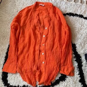 Monday swimwear cantaloupe Barcelona tunic cover up